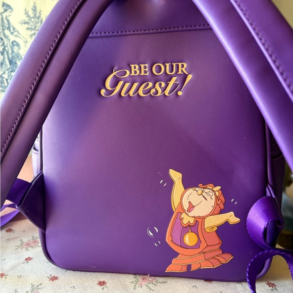 Disney Purple and Yellow Beauty and the Beast Backpack - Picture 2 of 11